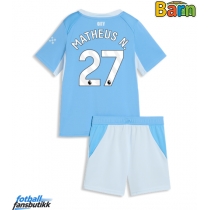 Manchester City Matheus Nunes #27 Hjemmedraktsett Barn 2026-27 Kortermet (+ Korte bukser)